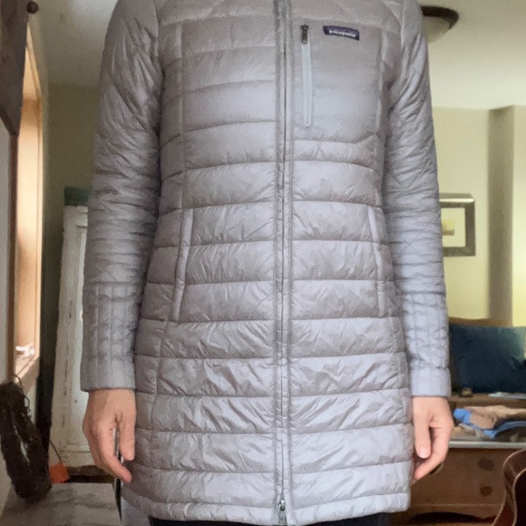 Women's Patagonia Mid-length Parka - Sliver - Size small - Picture 8 of 8